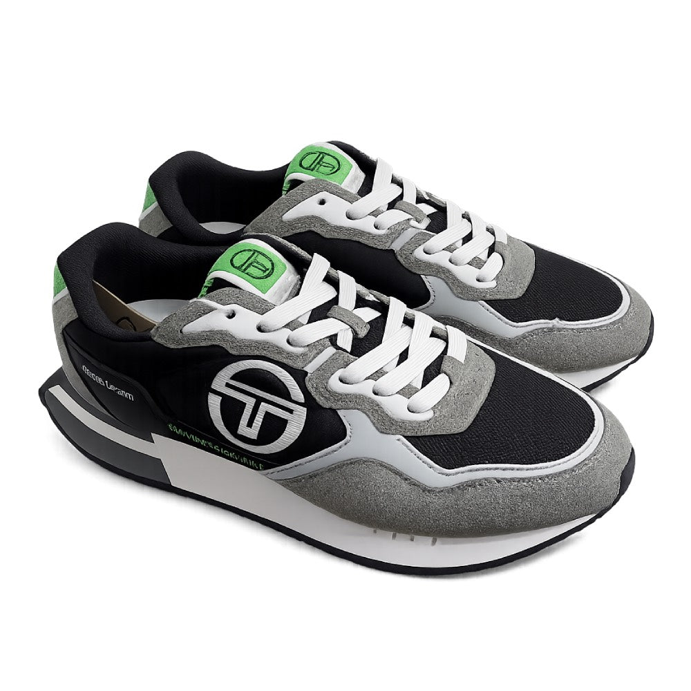 Sergio Tacchini Udine Trainers Black Turbulance / Vibrant Green