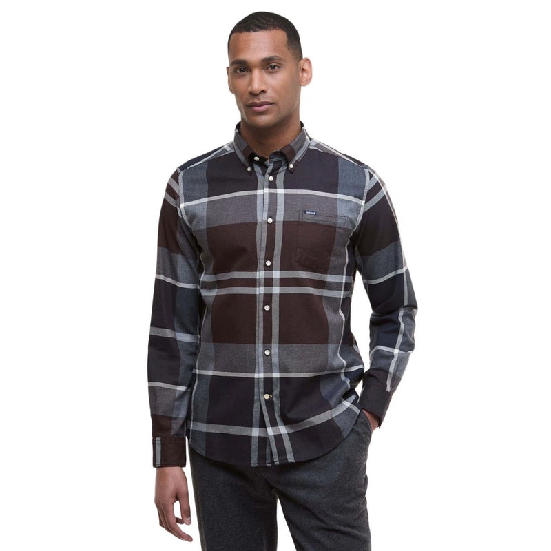 Barbour Dunoon Tailored Shirt Midnight Oak Tartan