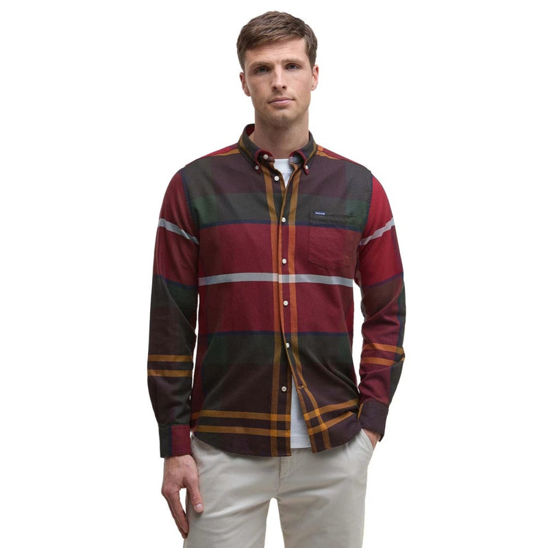 Barbour Dunoon Tailored Shirt Winterberry Tartan