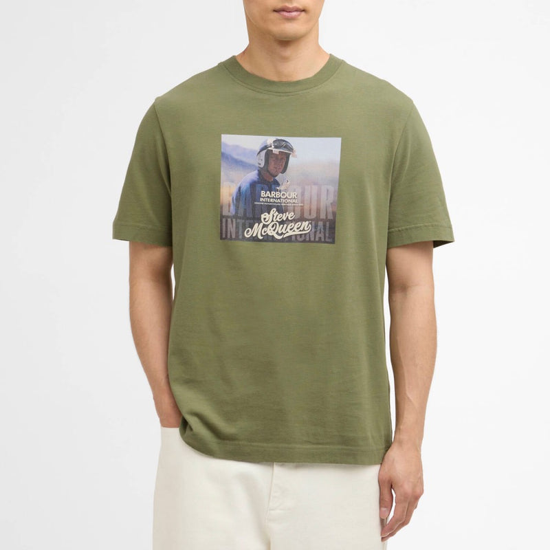 Barbour International Walde Graphic T-Shirt Olvine