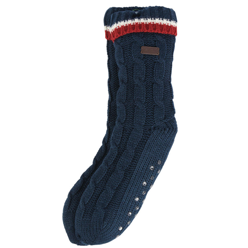 Barbour Mens Cable Knit Lounge Sock