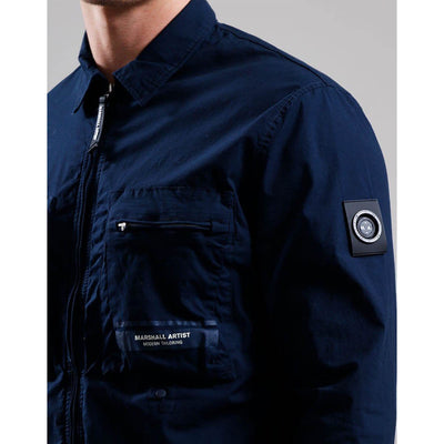 Marshall Artist Seafield Overshirt Navy