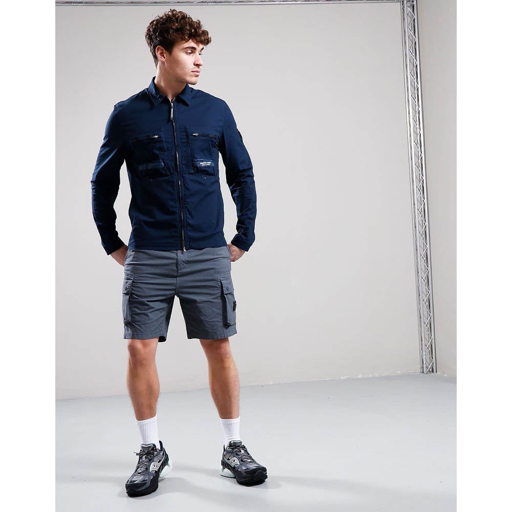 Marshall Artist Seafield Overshirt Navy