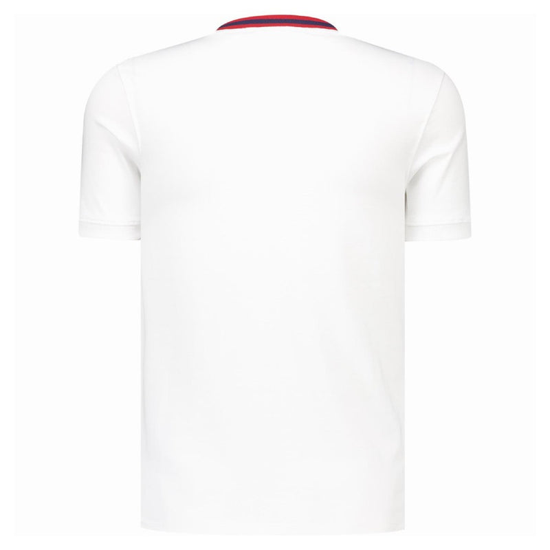 Sergio Tacchini Rainer FC T-Shirt White/ Maratime Ble / Adrenaline Rush