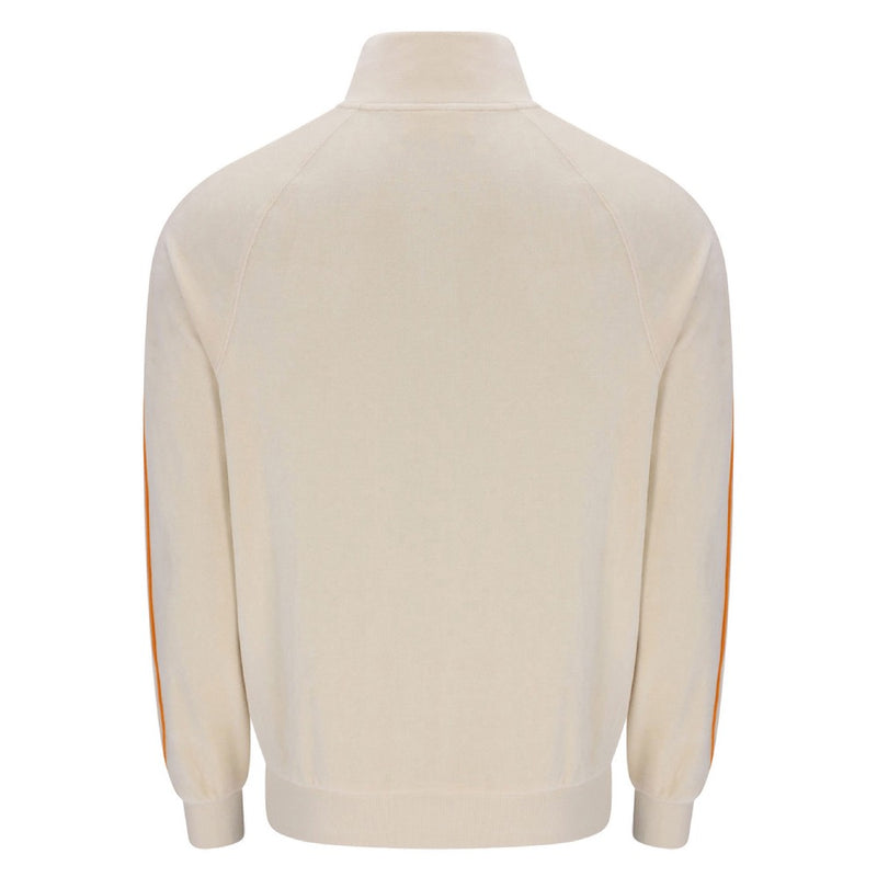 Sergio Tacchini Tasso Velour Track Top Sandshell / Orange Pepper