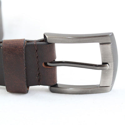 Charles Smith Buffalo Real Leather Belt Black / Brown 35mm