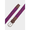 Ibex England Repreve Woven Stretch Belt Made from Recycled Plastic Bottles Blue Pink