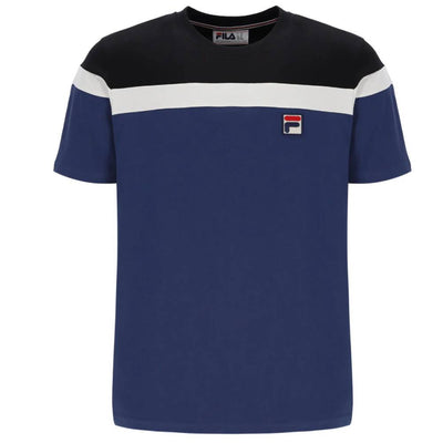 Fila Aiden Cut and Sew T-Shirt Fila Navy