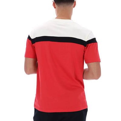 Fila Aiden Cut and Sew T-Shirt Fila Red