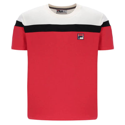 Fila Aiden Cut and Sew T-Shirt Fila Red
