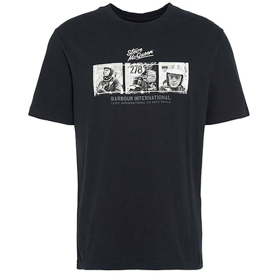 Barbour International Steve McQueen Firebird Photographic T-Shirt Black
