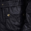 Barbour International Union Jack Wax Jacket Black