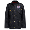 Barbour International Union Jack Wax Jacket Black