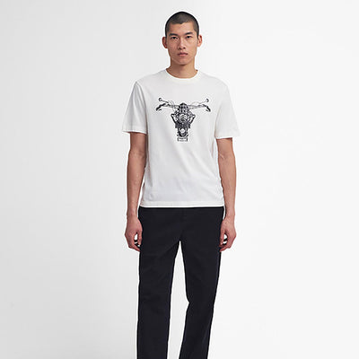 Barbour International Vallis Graphic T-Shirt Whisper White