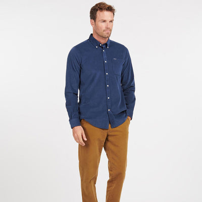 Barbour Ramsey Tailored Cord Shirt Dark Denim