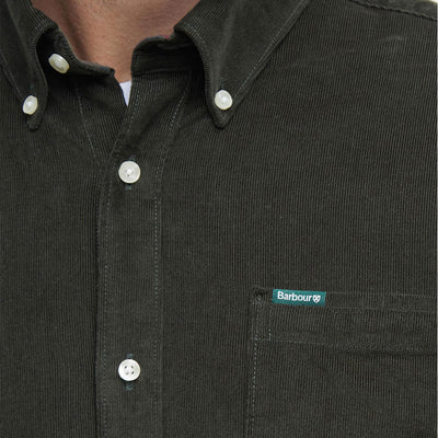 Barbour Ramsey Tailored Cord Shirt Forest
