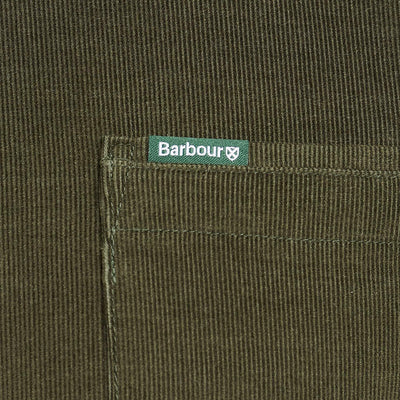 Barbour Ramsey Tailored Cord Shirt Forest
