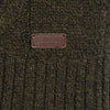 Barbour Essential Cable Crew Knit Sweater Olive Marl