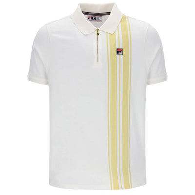 Fila Dario Zipped Polo Gardenia