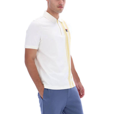 Fila Dario Zipped Polo Gardenia