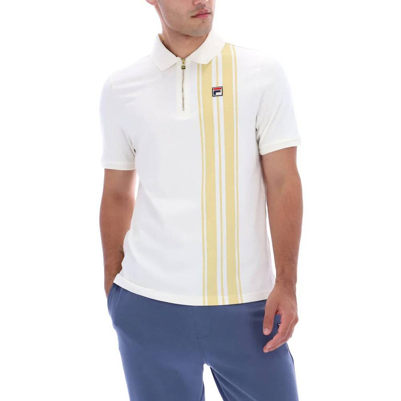 Fila Dario Zipped Polo Gardenia