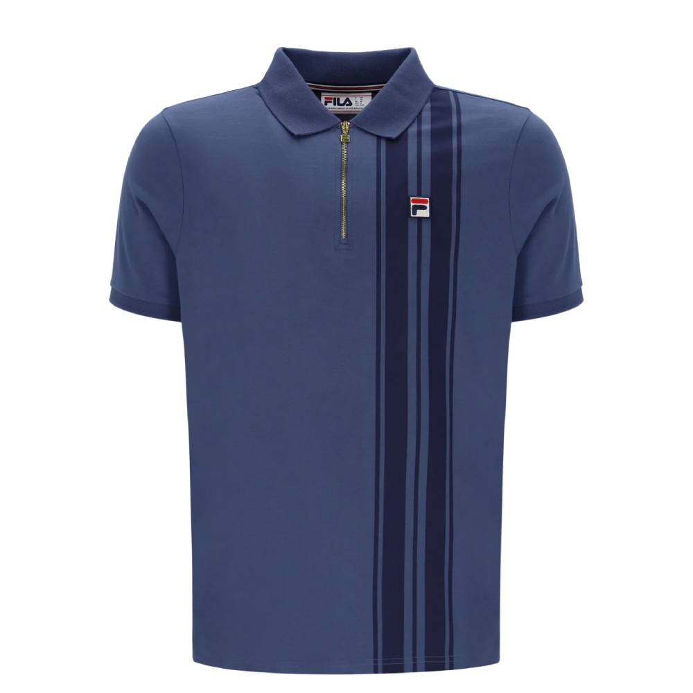 Fila Dario Zipped Polo Vintage Indigo