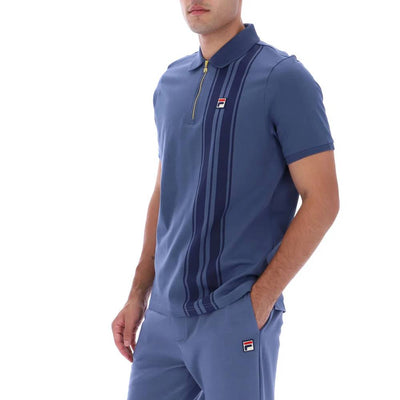 Fila Dario Zipped Polo Vintage Indigo