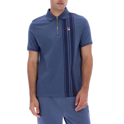 Fila Dario Zipped Polo Vintage Indigo
