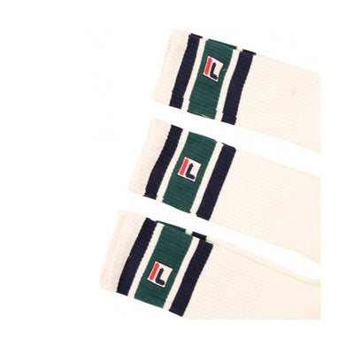 Fila Vintage Russell Crew Socks 3 Pack Gardenia