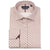Guide London Geometric Print Long Sleeve Shirt White / Plum LS76773