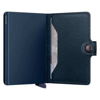 Secrid Miniwallet Original Navy / Navy Leather Wallet