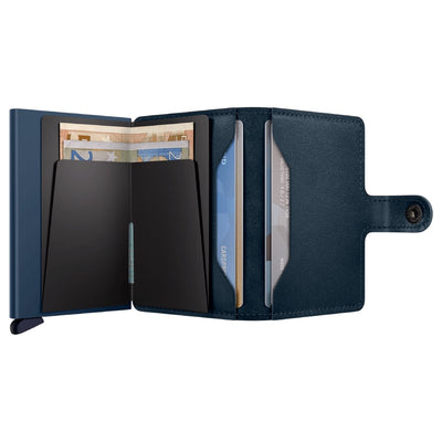 Secrid Miniwallet Original Navy / Navy Leather Wallet