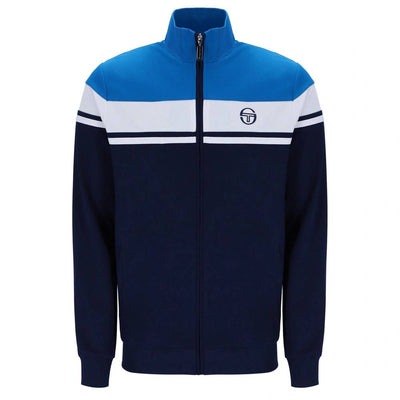 Sergio Tacchini Damarindo Track Top Directoire Blue and White and Maritime Blue