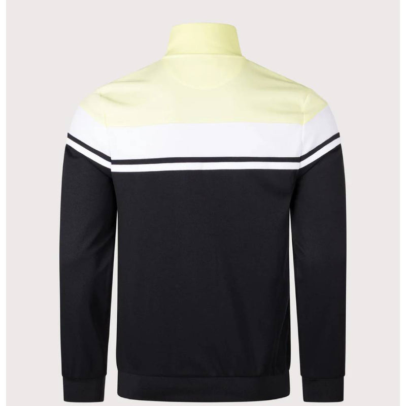 Sergio Tacchini Damarindo Track Top Wax Yellow and White and Black