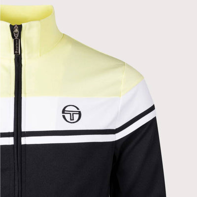 Sergio Tacchini Damarindo Track Top Wax Yellow and White and Black