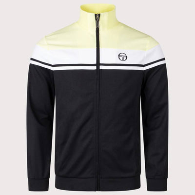 Sergio Tacchini Damarindo Track Top Wax Yellow and White and Black