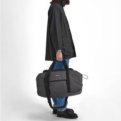 Barbour Arwin Duffle Bag Charcoal / Ginger