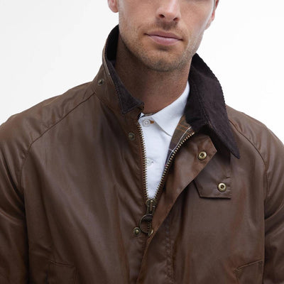 Barbour Ashby Wax Jacket Bark