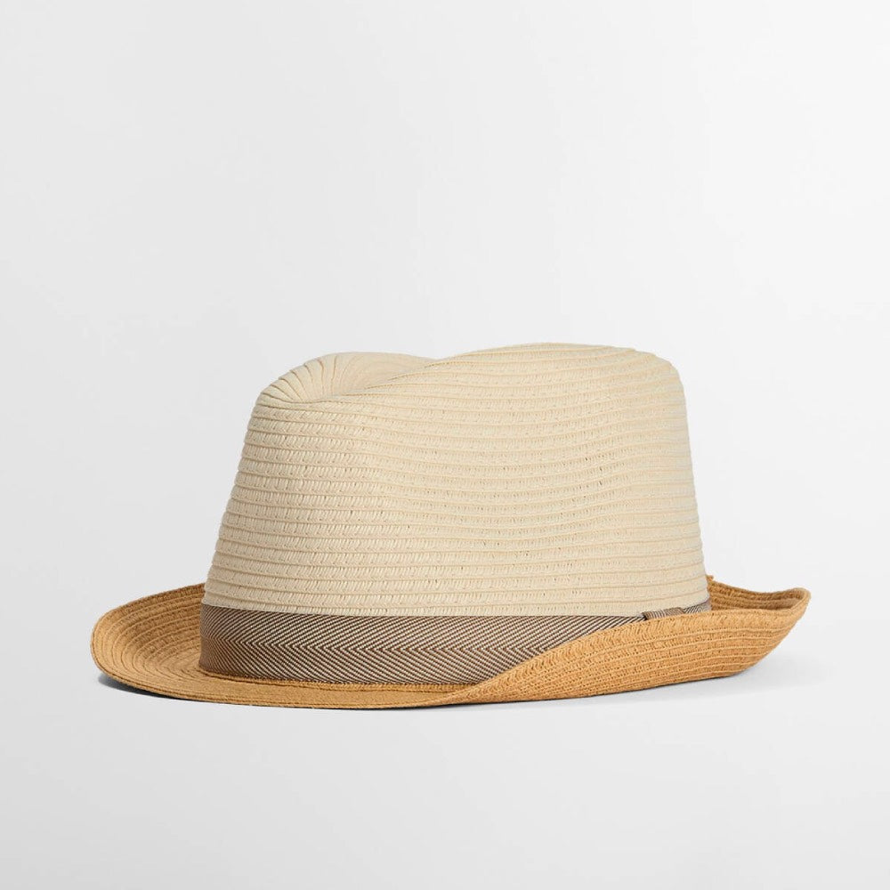 Barbour Men's Ashill Trilby Summer Hat Ecru / Tan