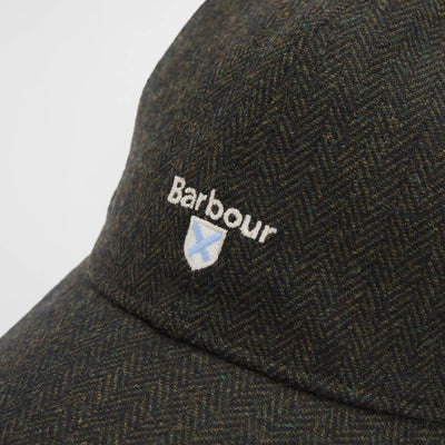 Barbour Barlow Tweed Cap Olive