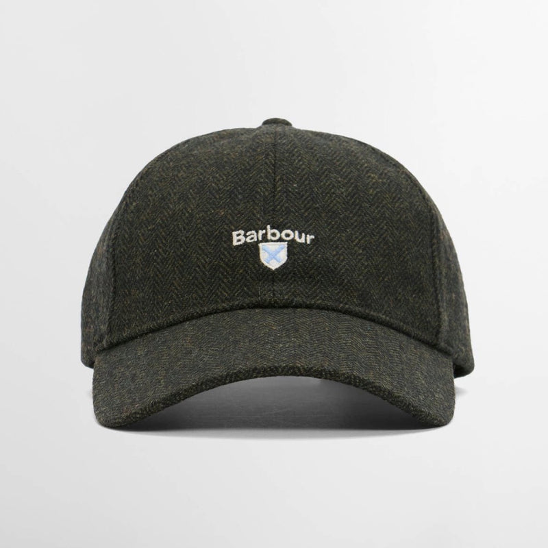 Barbour Barlow Tweed Cap Olive