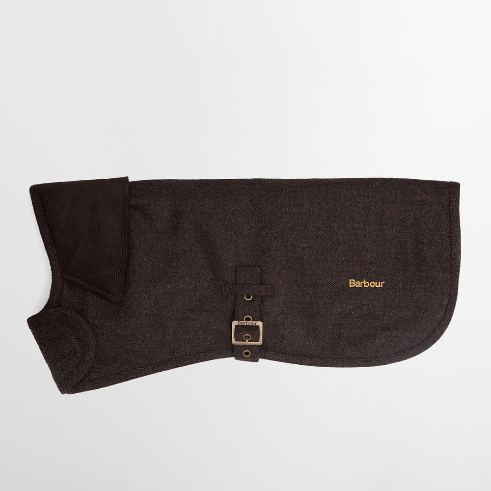 Barbour Barlow Tweed Dog Coat Brown