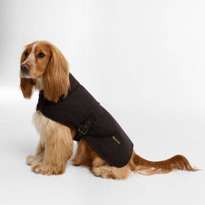 Barbour Barlow Tweed Dog Coat Brown