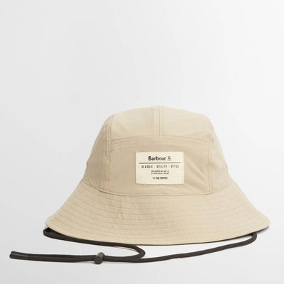 Barbour Bidlam Showerproof Reversible Bucket Hat Concrete / Olive