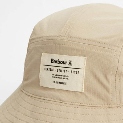 Barbour Bidlam Showerproof Reversible Bucket Hat Concrete / Olive