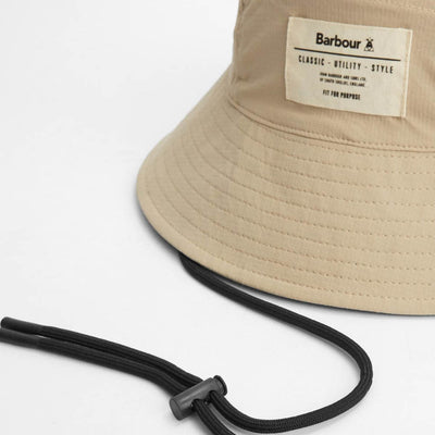 Barbour Bidlam Showerproof Reversible Bucket Hat Concrete / Olive