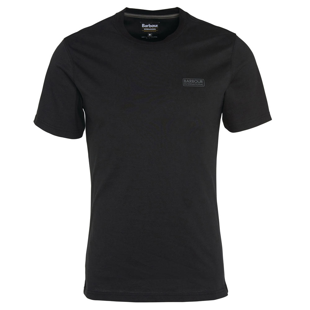 Barbour International Small Logo T-Shirt Black and Pewter