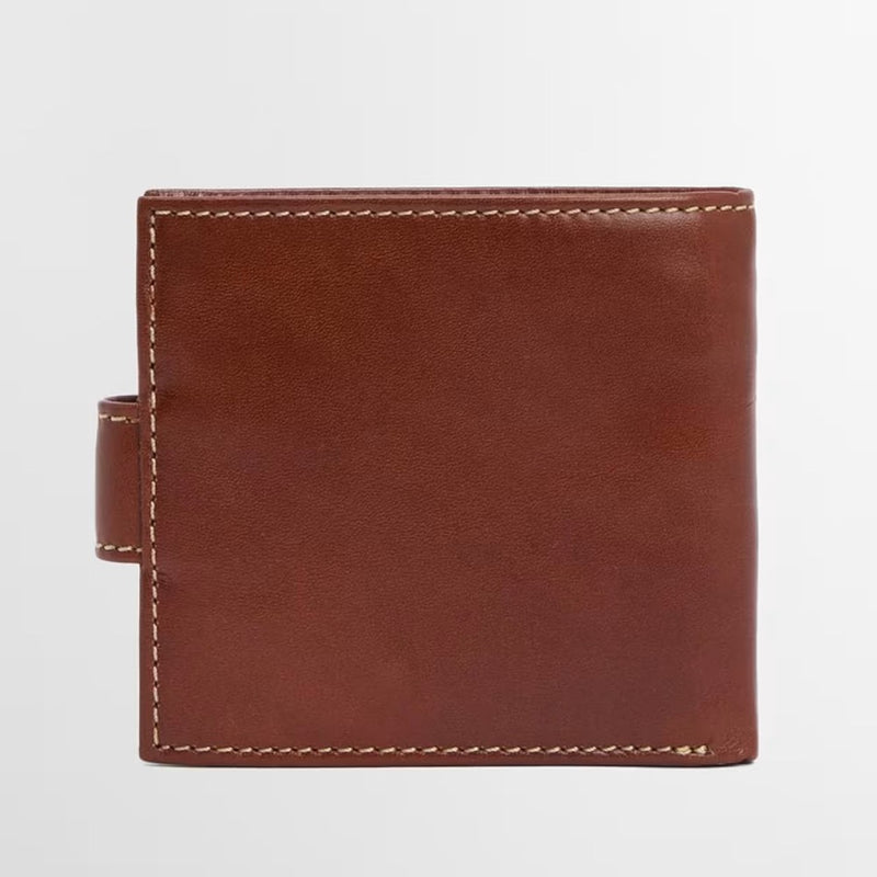 Barbour Bolam Leather Wallet Heritage Brown