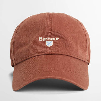 Barbour Mens Cascade Sports Cap Dark Rust