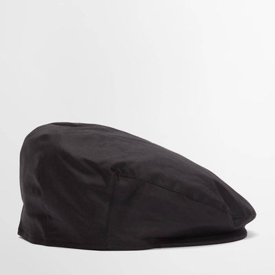 Barbour Cheviot Wax Flat Cap Black / Classic